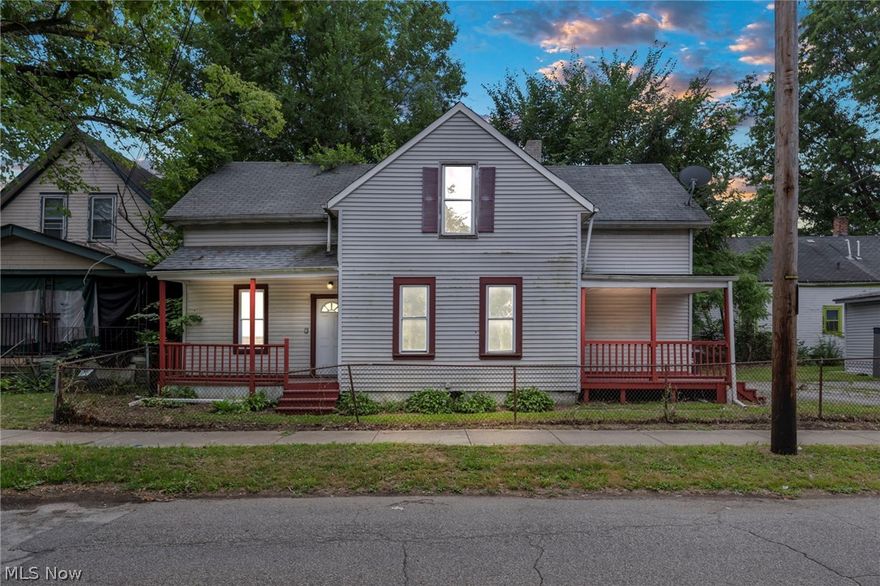 Stunning Remodeled 4 Bedroom, 2 Bath Cape Cod Home. Experience the perfect blend of elegance & comfort in this stunning, remodeled 4-bedroom, 2-bath Cape Cod home. Situated on a fenced lot, this property features front & back porches/decks, providing ample space for entertaining & relaxation. Low Maintenance Exterior: Enjoy the convenience of a vinyl-sided exterior, replacement vinyl windows, & new exterior doors. Spacious Outdoor Areas: fenced lot includes ample parking & both front/back entertaining spaces, perfect for gatherings. Elegant Interior: Step into a completely refreshed & elegant interior, featuring gorgeous premium rich dark hard surface flooring, new paint, beautiful trim, and meticulous attention to detail. Gourmet Kitchen: massive new gourmet kitchen is a chef's dream, equipped w/everything needed to entertain. One-Floor Living: first floor includes a bedroom, a laundry room, & updated full bath...easy living. Second Floor Comfort: three additional bedrooms & remodeled full bath, providing plenty of space for family/guests. Full Open Basement: full open basement features updated mechanicals & offers endless possibilities & expansion space.Versatile Use: magnificent home is perfect for owner occupancy or can be added to your rental portfolio. It can be easily lead certified to stay compliant. Immediate occupancy. Whether you’re looking for a comfortable family home or a valuable investment property, this home has it all.