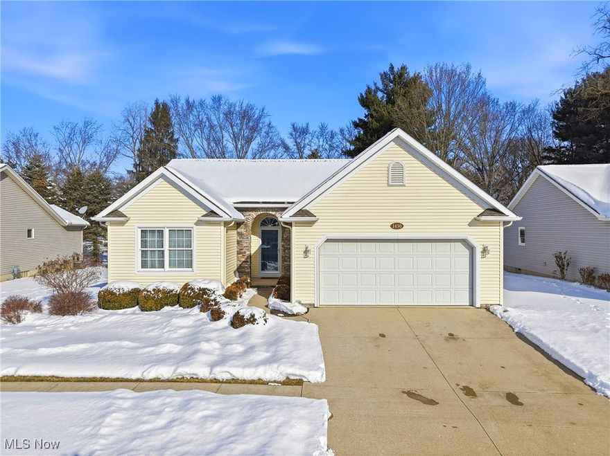 Welcome home to 1430 Ashton Way, located on the north end of town and just minutes from shopping, dining, and everyday conveniences. Tucked away on a quiet cul-de-sac, this well-maintained ranch-style home offers both comfort and functionality. Upon entering, you are greeted by a spacious main living room featuring high ceilings, a beautiful fireplace that adds warmth and ambiance, and natural light beaming through every window, creating a bright and inviting atmosphere throughout the home. The front of the home features two generously sized bedrooms and a full bath, while the back offers a private owner’s suite complete with a walk-in closet and en suite bath. The kitchen provides ample storage and flows nicely into the main living areas, complemented by convenient first-floor laundry. The partially finished lower level is ready for your imagination to run wild and includes a wet bar, making it an ideal space for entertaining, a recreation room, or additional living space. Outside enjoy your spring, summer, and fall evenings on the rear deck. Don’t waste a minute — schedule your showing today and experience everything this home has to offer.