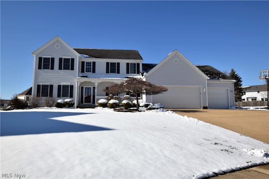 Welcome Home to this stunning custom built 4-bedroom, 4-bath cul-de-sac home located in Quail Highlands. Upon entering the home, you will be greeted by an impressive 2-story foyer, neutral decor, open floor plan and 9 ft. ceilings throughout. Grand kitchen includes Corian counter tops with plenty of storage. A show-place and center for all of your entertaining. French doors lead to a stamped concrete patio and large backyard with Rainbird irrigation system. First floor laundry. The second level features an impressive owner's suite with walk-in closet and full bath with Jacuzzi spa tub. The remaining 3 bedrooms each have ample closet space and another full bath. The finished lower level features a large entertainment area with a home theater projector, 106 inch screen, and clear as a bell surround sound! Enjoy a movie like experience from the comfort of your own home! Impressive lower level also includes built-in cabinets, vent less fireplace, office, playroom or possible 5th bedroom an