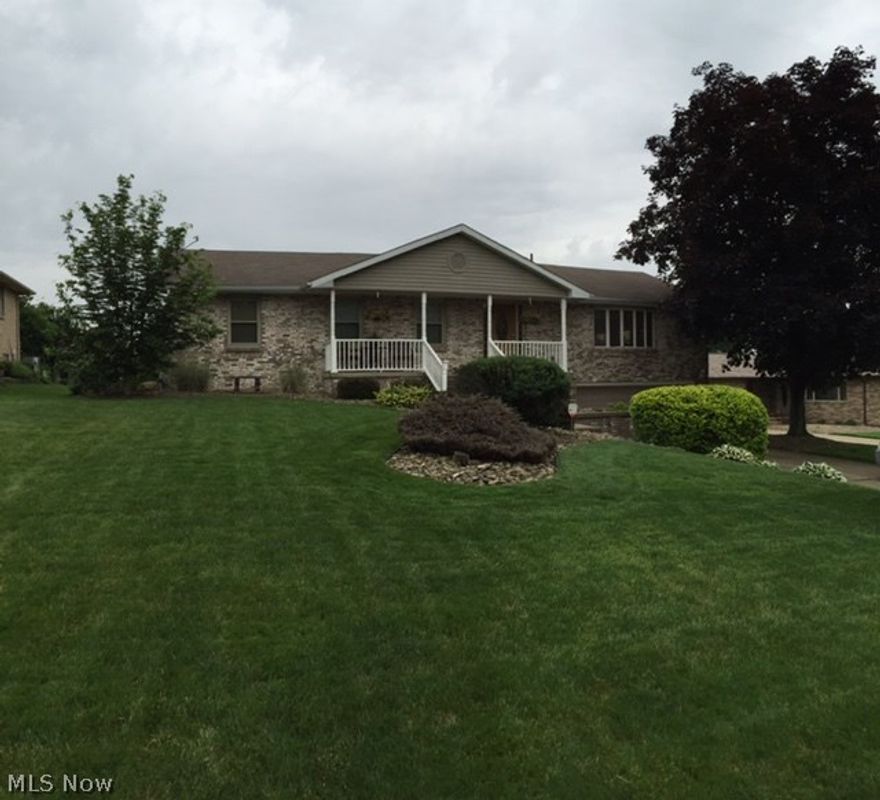 Spacious three bedroom, 2.5 bath ranch in a great cul-de-sac location. Nice, open floor plan featuring large living room, family room with fireplace, beautifully-updated kitchen with breakfast bar, master bedroom with attached bath and lower-level rec room with fireplace. The exterior provides a large deck overlooking the private yard.