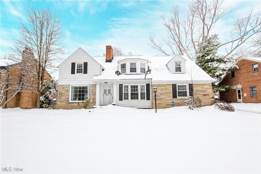 Welcome to this charming 3-bedroom, 1.5-bath Colonial offering spacious rooms, timeless character, and an inviting community-oriented neighborhood just moments from John Carroll University. With a 2-car attached rear-entry garage and an open, flowing floor plan, this home blends classic appeal with thoughtful modern updates. Beautiful hardwood floors run throughout the main living areas, including the formal living room with a cozy fireplace and the formal dining room ideal for hosting. The first-floor den/office features built-ins, perfect for work or study and could also be used as a 4th bedroom. The nicely updated kitchen showcases light wood cabinetry, great storage, and direct access to the screened porch—your spot for morning coffee or summer evenings. Upstairs, you'll find generously sized bedrooms with new ceiling lights installed in 2023 and plenty of closet space. The full bathroom received a stylish renovation in 2021, including a new ventilation system, while the half bath was refreshed in 2022. The finished lower-level recreation room includes a sink and built-ins, offering a flexible area for hobbies, play, or extra living space. Major improvements include a 2-stage, variable-speed furnace (2011), anti-icicle heating cable (2015) over the front door, gutter rails installed in 2023, sidewalk repairs completed in 2024, and freshly painted walls in 2025—all adding comfort, efficiency, and peace of mind. Outside, enjoy a large fenced-in backyard, perfect for outdoor gatherings. With restaurants, bars, shopping, and John Carroll University just minutes away, this location shines with convenience. You’ll love the warm, community-oriented neighborhood, known for its friendly atmosphere, walkability, and strong sense of connection—truly a wonderful place to call home. Shaker Schools.