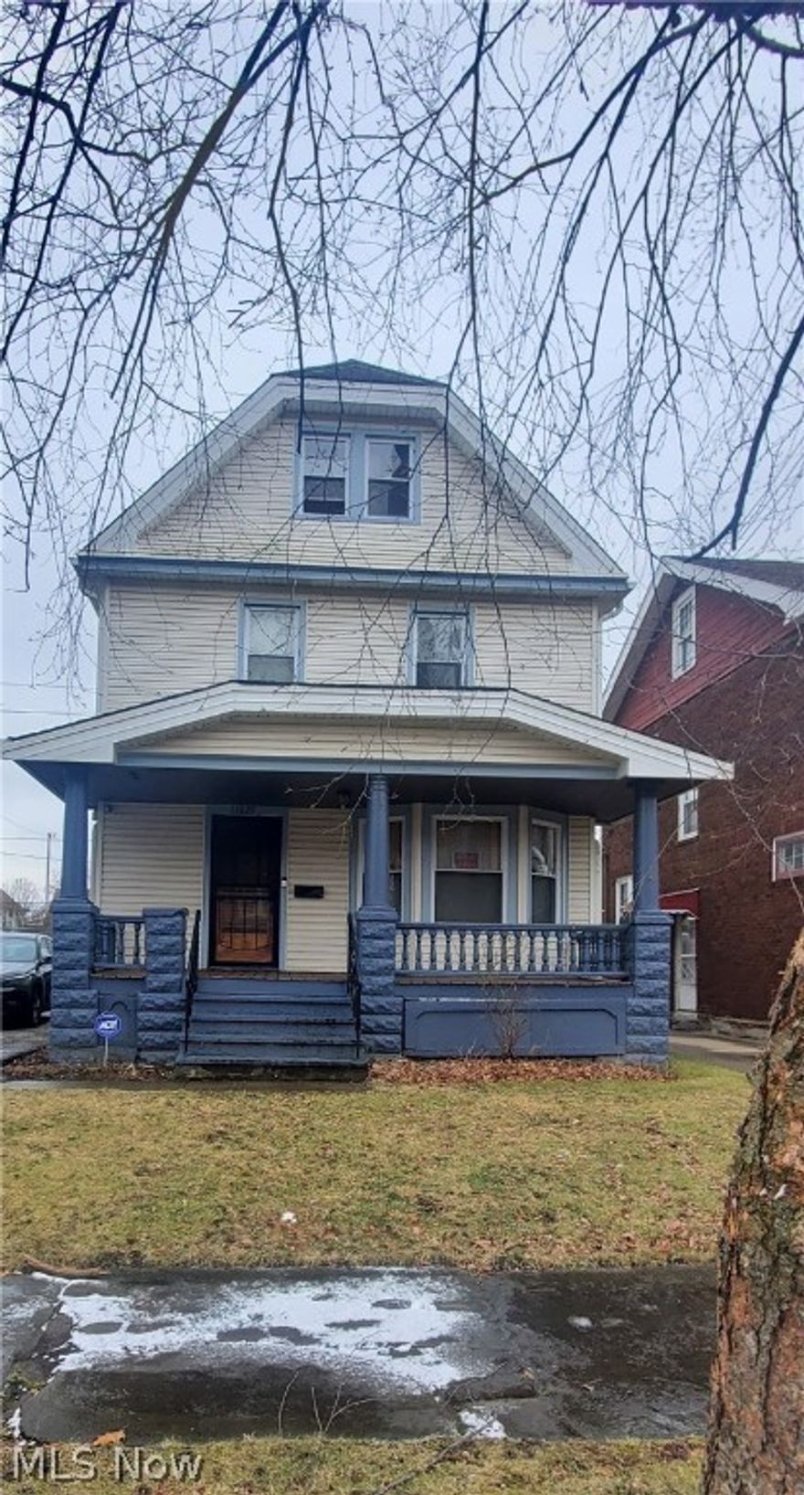 Beautiful well maintained 3 bedroom 3 full baths colonial near Kamms Corner, West Blvd Neighborhood. Welcome to the quintessential good bones home!!  This home is full of character, with a spacious living room w/a huge picture window for natural light, the dining room has classic built in oak shelves and window seat with hidden storage, freshly painted and new carpet throughout, newer windows, stove and dishwasher will remain, updated full bath in the basement, which has also been freshly painted w/new vanity, updated bathroom on the second floor, w/walk out balcony, also with new roof over the balcony, the third floor has been wonderfully renovated (square footage not included in total sq ft listed), carpeted w/separate electrical panel, updated bathroom, renovated large front porch w/full tear off and replacement of the porch roof. small patio on the back of the house,  new roof on the garage, spacious fenced yard for family gatherings, fenced for pets and children, 1 car garage, w/man door. Furnace has a new compressor and computer 2019. This property is vacant and is move in ready, don't miss the chance to make this your home! Seller is very motivated!