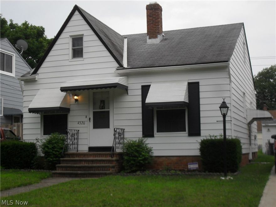 Brooklyn 2 bedroom Bungalow plus unfinished 2nd floor. One car detached garage with opener. Dining room with built-in cabinet. Living room has decorative fireplace. Wood floors in bedrooms. Unfinished basement has glass block windows, updated electric sump pump. Newer driveway. HWT (2012) A/C (2015) Some updating needed. Home Warranty included. Close to Ridge Park Town Center and I-480