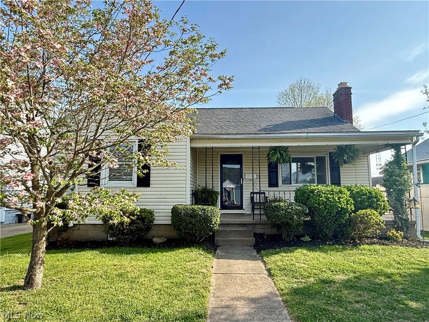 Don't miss this adorable, inviting home. Offering a comfortable layout with fresh paint, updated flooring throughout, and updated baths. Main level offers a cozy living space with a fireplace and two bedrooms, with a third bedroom upstairs that works well as an office or flex space. Home includes one full bath and an additional half bath. Off the dining is a large deck leading to a fenced  backyard and patio. The detached garage provides added storage and parking. Unfinished basement offers additional storage. Covered front porch perfect for evenings watching the sunset. Move-in ready and well cared for. Don't wait, make your appointment today.