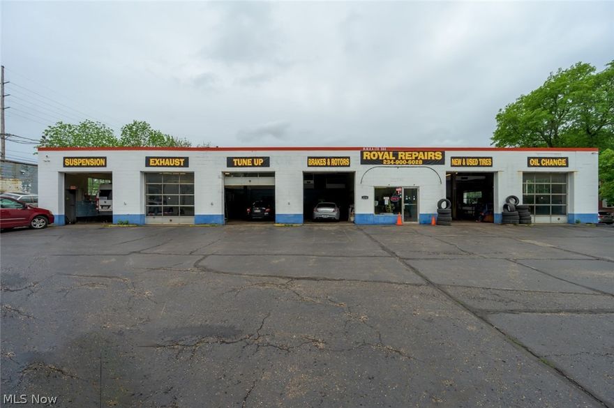Automotive Repair Shop for Sale
2234 Newton Street, Akron, OH presents a rare opportunity to acquire a fully operational, successful auto repair shop in a high-visibility, high-traffic location. Offered at $850,000, this turnkey property includes an established business operating from a 5,320-square-foot building situated on approximately 0.4470 acres, with a large parking area that provides convenient access for customers and staff alike.

Designed for efficiency and immediate continued operation, the facility features 7 service bays and 5 lifts, making it well suited for a busy and growing automotive service business. The sale includes all lifts, shop equipment, and inventory, allowing a new owner to step into an already functioning operation with the tools and infrastructure needed to continue serving an existing customer base. Personal tools are excluded from the sale.

This is an exceptional opportunity for an owner-operator, investor, or expanding automotive business seeking a well-established location with strong street presence and practical shop layout. With its excellent visibility, turnkey setup, generous parking, and proven operating history, 2234 Newton Street is ideally positioned for continued success