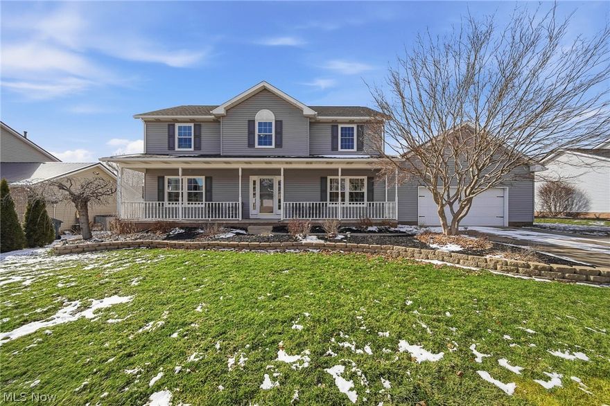 This move-in-ready 4-bedroom, 2.5-bath home is packed with improvements that matter,  from a newer roof and A/C to all-new flooring throughout the first floor. Welcome home to this beautifully updated 4-bedroom, 2.5-bath property offering space, comfort, and thoughtful upgrades throughout. The entire first floor features ALL NEW luxury vinyl flooring, complemented by fresh interior paint and abundant natural light. The spacious dining room and open flow make this home perfect for entertaining and everyday living. The kitchen comes fully equipped with all appliances staying, including a 3-year-old gas convection stove with air fry feature. You’ll love the functionality and modern touches already in place. Upstairs, the primary suite is a true retreat with a jacuzzi tub, walk in shower, and separate his-and-hers vanities. The main full bath also offers double sinks, ideal for busy mornings. Major mechanical updates provide peace of mind: Roof is just 2.5 years old with a 50-year shingle, A/C is 3 years old(3.5 ton-powerful and efficient), two hot water tanks. Step outside to enjoy the newer oversized back deck and a brand-new wooden privacy fence enclosing the backyard. The fence runs fully to the ground, creating a secure space for pets and play with no gaps underneath. The semi-finished walkout basement offers incredible potential additional living space, rec room, home gym, or whatever fits your needs. With new landscaping, updated windows on the front of the home, and room to entertain inside and out, this property truly checks the boxes.