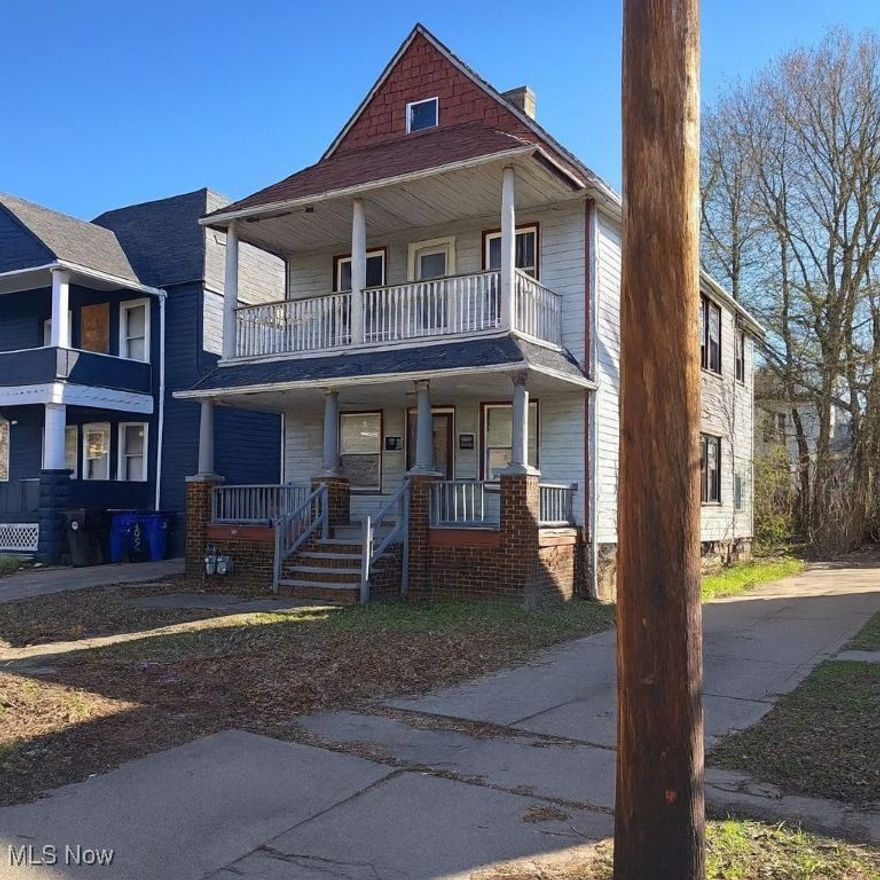 Spacious duplex in an attractive neighborhood. Property is tenant-occupied, generating $700 and $695 per month. Home features a total of 4 bedrooms and 3 bathrooms across both units, offering a solid and functional layout ideal for investors. Strong rental potential and convenient location. Being sold AS-IS. BATVAI.