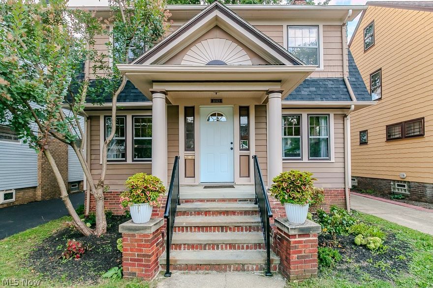 Welcome home to this fully renovated colonial in the heart of Cleveland Heights!! This charming property has hardwood floors and fresh paint throughout and offers 3 bedrooms and 2 full baths, as well as a full walk-out basement with tons of storage. This property also features a huge bonus room on the third flood complete with sky lights and new carpet, allowing for endless possibilities. Some of the many updates include a brand new garage, brand new hot water tank, new roof shingles, all new kitchen appliances, new front porch, new vinyl floors in kitchen, new electrical panel and many more!! Fenced in yard allows options for a patio or a garden in the future. Located close to Cleveland Clinic, Case, UH and so much more. Point of sale compliant! Owner has taken pride in this home, there's nothing left to do but move in!