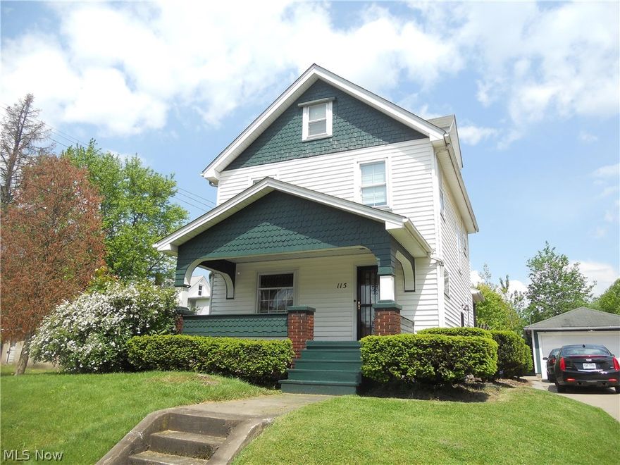 Lovely 4BR Home with all the original woodwork throughout! Home has 1st floor additional living area w/handicap accessible full bathroom and separate entrance perfect for in-law! Newer hardwood floors.  Newer windows/furnace & air. Kitchen updated w/large eating area. Full bath on 2nd floor has been updated w/Jacuzzi tub/shower & ceramic tile.  There are 2 rooms on 3rd floor that can be 5th bedroom w/office or dressing room.  There is no heat or air to the 3rd floor. Gorgeous formal Dining Room w/built ins. Whole house purification system.  Patio in the rear. Shed. 24x50 detached garage w/heated finished workshop that was used for auto body work.  Move in Condition!