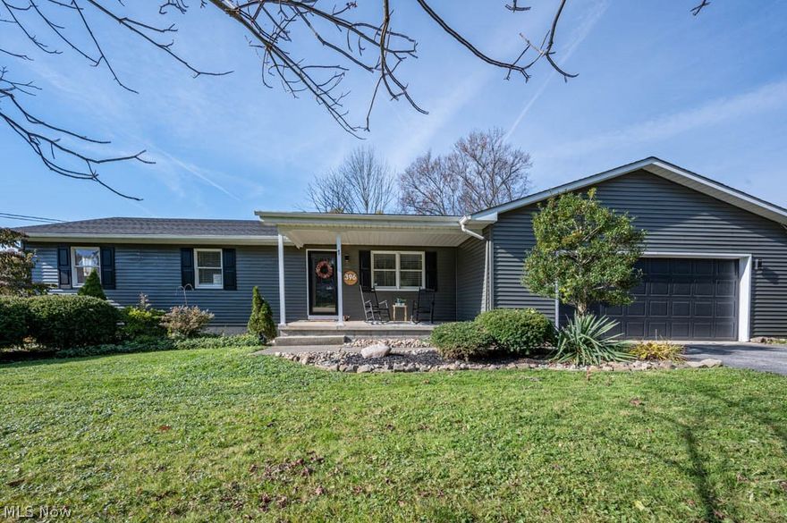 Check out this beautiful move in ready 3 bedroom ranch. The master bedroom has it's own private bathroom and a first floor Laundry. All bedrooms have new carpet. All appliances are staying, including the washer & dryer. New roof in 2020. Both exterior and interior recently painted in 2021. Newer furnace and air conditioner. Carpeted walk-out basement. Enjoy the  finished recreation area and spacious separate home office ; which could be another bedroom. Walk out the sliding doors to the patio and park like setting in the back yard.
Offering a Guard home warranty . Won't last long......