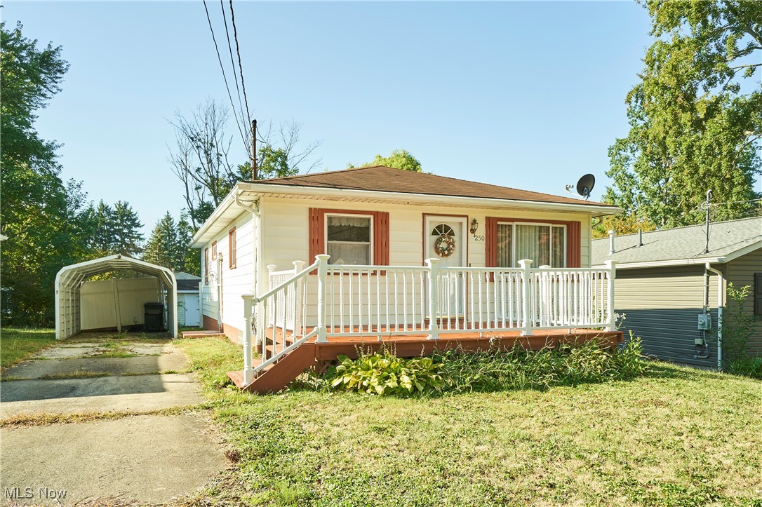 OPEN HOUSE SUNDAY September 14th 2:00-4:00pm!!!!! Welcome to this meticulously kept and lovingly maintained home on a quiet street in Barberton! Step inside and you’ll immediately notice the pride of ownership throughout. The spacious living room features carpet with gleaming hardwood floors waiting underneath—ready to be revealed and enjoyed. The large eat-in kitchen offers plenty of space for cooking and gathering, while updated windows fill the home with natural light. A newer high-efficiency HVAC system ensures year-round comfort and peace of mind. Downstairs, the clean and open basement provides excellent potential for finishing, perfect for adding extra living space, a rec room, or home office. Outside, you’ll love relaxing on the beautiful oversized front porch—ideal for morning coffee or unwinding in the evening. Close to many amenities, parks, and quick highway access. This home offers both charm and updates in all the right places, making it an incredible opportunity to move right in and make it your own! Hurry and call your favorite realtor before it is too late!!!