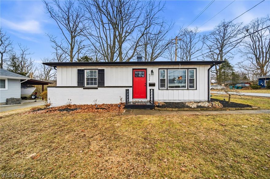 Welcome to 8324 Harbor Drive in Mentor, where location, lifestyle and smart design come together in this beautifully updated one-level home just minutes from Lake Erie. Perfectly positioned in one of Mentors most desirable lakefront areas, this home is approximately a 7-minute walk to Mentor Lagoons Nature Preserve & Marina, offering miles of scenic trails, kayaking, birdwatching, and access to one of Northeast Ohio's most stunning natural lakefront destinations. Inside, this home lives larger than its footprint thanks to a thoughtfully designed layout that maximizes every square foot. The space has been completely renovated and features an open, comfortable flow ideal for everyday living, weekend escapes, or entertaining guests. The home offers three bedrooms and one full bath, along with a bright living area and an efficient, updated kitchen. All appliances stay, making this a truly move-in-ready opportunity. Step outside to enjoy the corner lot setting, along with a covered carport for convenient parking. After a day at the lake, relax in your private hot tub, which stays with the home. This property has also been professionally furnished and thoughtfully styled, and the furnishings may be negotiable, creating the opportunity for a turnkey second home, investment property, or fully furnished primary residence. Located in the heart of Mentor, you're just minutes from Mentor Headlands Beach State Park, Lake Erie shoreline parks, marinas, shopping, dining, and major commuter routes -while still enjoying the charm of a quiet lake-area neighborhood. Whether you' re looking for easy one-floor living, a weekend getaway near the water, or a low-maintenance home close to nature, this property truly packs a punch. Don't miss your opportunity to own a piece of Mentor?s incredible lakefront lifestyle.