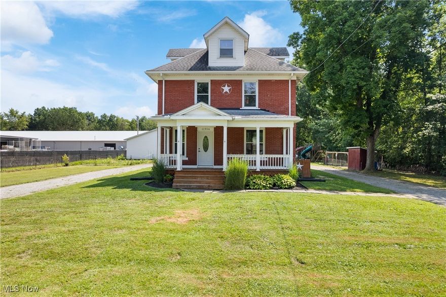 Step into timeless character and modern comfort with this well-loved 3 bedroom, 1 bathroom all-brick century home, perfectly situated on just over 1.5 acres of land. From the moment you arrive, you'll appreciate the craftsmanship of a bygone era, blended with thoughtful updates throughout. Enjoy peaceful mornings or relaxing evenings on the spacious front porch, the perfect spot for sipping coffee or watching sunsets. Inside, this home offers a warm and welcoming layout filled with natural light, spacious living areas, and updated touches that make everyday living a breeze. Outside, the property boasts a massive 4-car garage (40*32), perfect for car enthusiasts, hobbyists, or additional storage. With room to grow and expand, the possibilities are endless—gardens, outdoor entertaining, or even a future addition. If you're looking for charm, space, and a home that's been truly cared for, this one checks all the boxes. Don’t miss the chance to own this great property with plenty of room to make it your own!