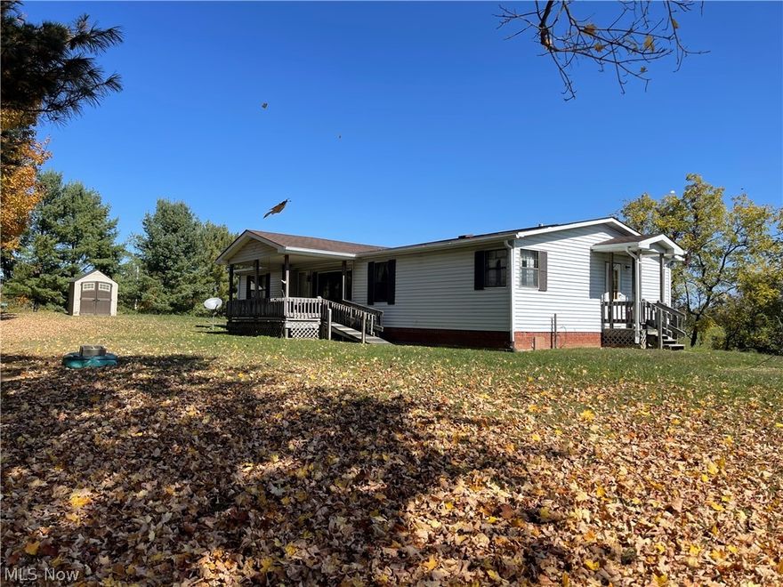Looking for quiet, country living that won't break the bank? Look no further!  1.43 acres with beautiful views from the covered porch. Well-maintained 3 bedrooms and 2 full baths with all appliances included. Spacious living room open to the dining area. Lots of cupboard space in the kitchen for all your baking needs. A large walk-in closet and master bath.  Schedule your showing today!