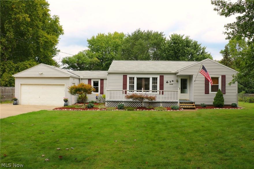 Ready, Set, Move!! Catch it if you can because this gem offers a ton at a very affordable price.  If you want a bit of everything then you don't want to miss this home.  Situated on nearly 1 acre of land this Ranch style home offers 3 bedrooms & 1.5 baths and over 1,500 sg ft of living space.  The best part is the home is move in ready and has a load of updates.  The exterior updates included newer windows and vinyl siding along with a roof that was replaced in 2012.  The inside updates include a newly added half bath, refinished wood floors in 2012, water tank in 2013, and a new heat boiler in 2015 along with stainless steel appliances, & flooring in the kitchen & dining room.  If this doesn't win you over then just step outside.  The front offers a large porch area over looking amazing landscaping while the backyard provides your own little oasis.  You can sit and relax on the 29' x 13' deck or lounge on the hammock under your covered patio while you gaze out over your new beautiful