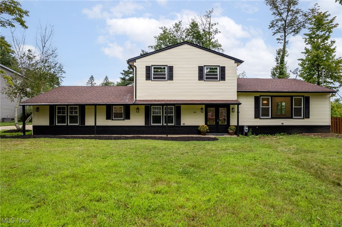 This beautifully renovated home offers over 2,400 sq. ft. of living space on more than a half-acre lot—the perfect blend of space, comfort, and updates. Step inside to a bright and spacious foyer that opens to both the living room and the cozy family room featuring a wood-burning fireplace. The living room impresses with vaulted ceilings, modern vinyl flooring, recessed lighting, and newer windows (2019) that fill the space with natural light. The formal dining room sits conveniently between the living room and kitchen, making it ideal for gatherings. The kitchen offers ample cabinetry, a generous pantry, and a dine-in area for everyday meals. The first floor also includes two bedrooms with a Jack-and-Jill bathroom setup, plus access to a relaxing sunroom off the family room. Upstairs, you’ll find three additional bedrooms and two full bathrooms, providing plenty of space for family or guests.
Laundry hookups are available on both the first floor and basement, giving you flexible options. The basement was waterproofed in 2025, providing peace of mind for years to come. Recent updates include: Roof (2021), Boiler (2022), Water Heater (2020), Windows (2019 & 2025). This Medina gem is move-in ready and waiting for its next chapter. Don’t miss your chance—schedule a private showing today!