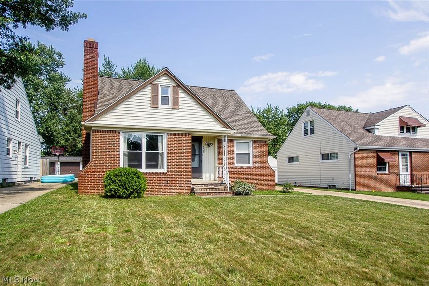 Sweetest house on the block!  Fresh look in this lovely Cape Cod style home.  Fresh carpeting, paint and kitchen updates.  Recent roof, heating and air conditioning.  Really, just come over and move your furniture right in!  First floor bedrooms make for less stairs, or move on up to the second floor if that suits you better!  Easy access to absolutely everything--shopping, freeways, houses of worship, colleges, doctors etc.  Turn around in driveway at back of house so you can always drive out going forward!