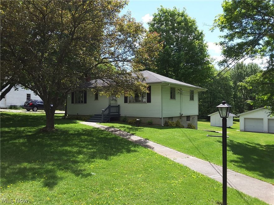 Well maintained 3 bedroom ranch on 2+ acres, with a partially finished walk out basement. Spacious 3 bedrooms with a nice eat in kitchen adorns this home. Enjoy your times on a beautiful deck off the kitchen. The home has a 1 year old water heater, a 3 year old  well pump & a full tank of fuel oil. There is a over sized 2 car garage and a large storage shed. The large rear yard offers a park like setting mixed with open land and woods. Do not let this home slip by you!