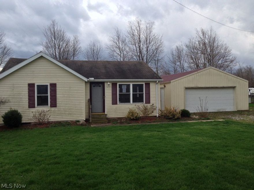 Nice ranch with huge master bedroom and your own full bath.  Open eat in kitchen with newer cabinets, newer windows, rear deck and large 2 car detached garage.  Check this one out before its gone!