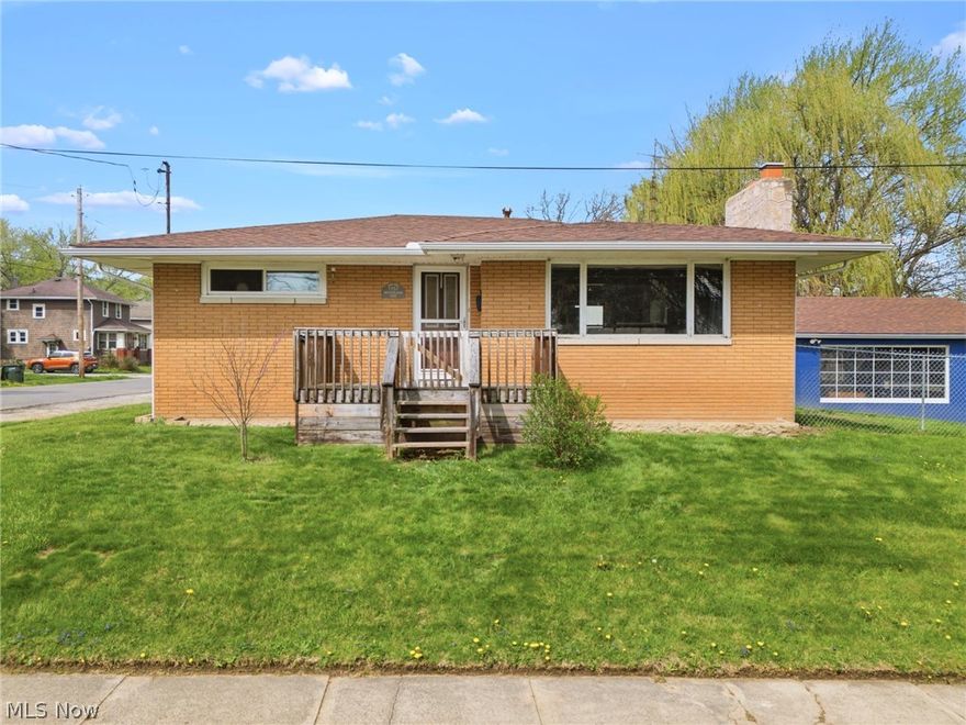 Rare Find in Alliance! Charming 3BR/2BA Brick Ranch on Quiet Corner Lot Under $130K. Discover this super cute, updated 3-bedroom, 2-bath brick ranch nestled on a spacious corner lot at 1157 Woodland Ave, Alliance, OH – priced under $130,000 for unbeatable value in today's market!  Built in 1956 with 970 sq ft of thoughtfully refreshed living space, and extra finished basement space - this home offers affordability and immediate move-in readiness. Step inside to find the interior recently painted throughout, new baseboards, and a versatile layout. Enjoy updated windows, new carpet in the bedroom (2023), and the HVAC has been enhanced with an air scrubber added Dec 2022. You'll love cooking in this bright, welcoming kitchen – freshly painted cabinets with trendy new hardware, gleaming new countertops, sink and faucet, plus a brand-new stove and dishwasher make everyday meals a joy. The thoughtful countertop eating space, handy mug rack, and added shelving create that cozy, functional vibe perfect for morning coffee chats or evening dinners. Both bathrooms feature recent updates: main bath floor/vanity (2022), basement bath new flooring/vanity. Upstairs outlets/switches upgraded too. Outside, a 20x25 oversized garage boasts a new roof (2020) and a new man door. Other updates include chair rail added to one of the bedrooms giving it charm. The basement is finished with new flooring (2022), fresh paint, and baseboards. Note: Fireplaces have not been used since buyers bought the home. Decorative. Priced under $130K on a corner lot, this brick beauty won't last – ideal for first-time buyers, buyers looking to downsize, or investors in Alliance! Schedule your showing today!