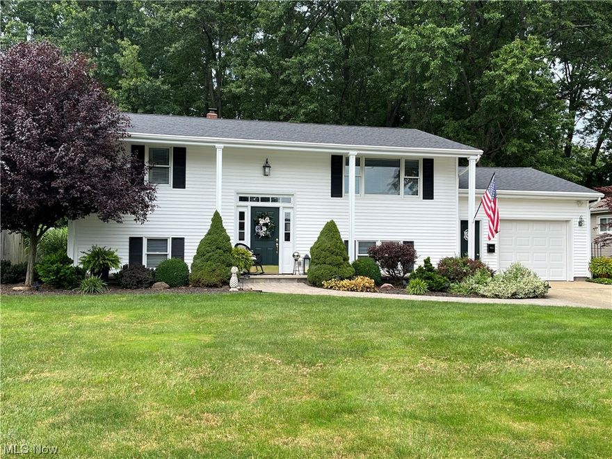 This beautiful bi level home is offered to you from the original owner!  It has been meticulously maintained and updated throughout the years.  With over 1,800 square feet of living space, this stunner has four bedrooms, two large family spaces, an eat in kitchen and a large two tiered deck that is just 6 years old! The park like backyard is private with a line of trees at the properties edge and an additional patio area.  There is a one car garage with new wiring and a wide paved driveway.  The newer appliances all stay, the furnace and a/c are new in 2023; the roof was replaced in 2014 and has a 30 year warranty; the windows were replaced in 2001 with new build, double hung, tilt wash Anderson windows.  All interior doors were new in 2017. Come see this lovely family home soon, quality like this sells quickly!