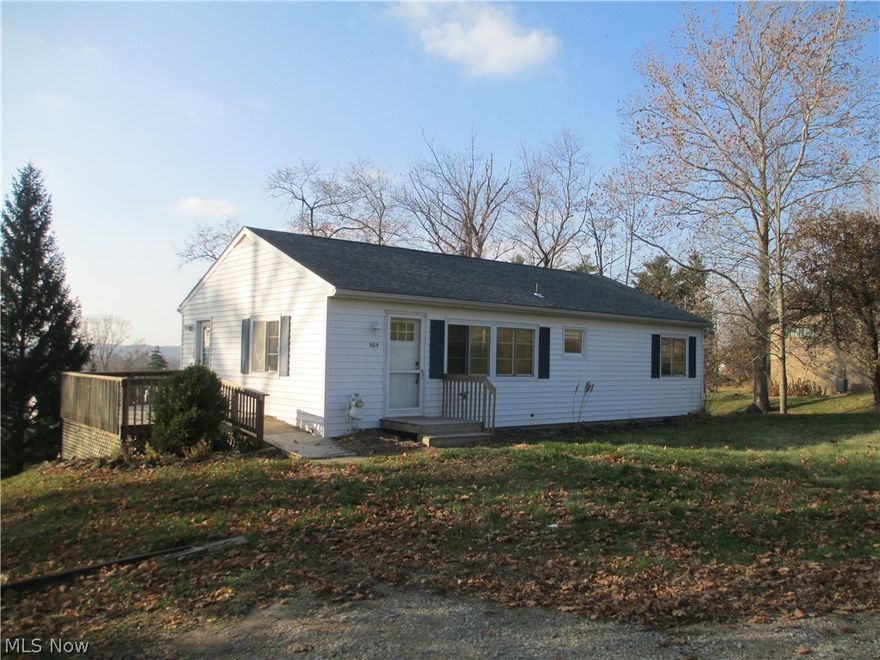 Nice ranch on north side. 3 BR, 1 bath. Hardwood floors though out.  New roof & sewer line from house to street.  Side deck to relax on.  New paint basement floor & walls. 1 car garage in basement.  Call me to see.