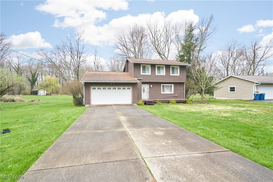 Diamond in the rough. This is a wonderful vinyl sided 2 story on  large lot. thats needs the fun updating! This home offers Living Room, Dining room and a fireplaced Family room.  Three bedrooms and 1 and half baths .Master with 2  closets, other 2 bedrooms spacious with double closets. Kitchen with oak cabinets and Laminate floor. Many mechanical updates have been done- Newer furnace and air. Basement has been water proofed. The septic and well approved for the Point of Sale. Buy now and put the cosmetic touches that are needed to make it your home!  Great Bones!! To settle an Estate