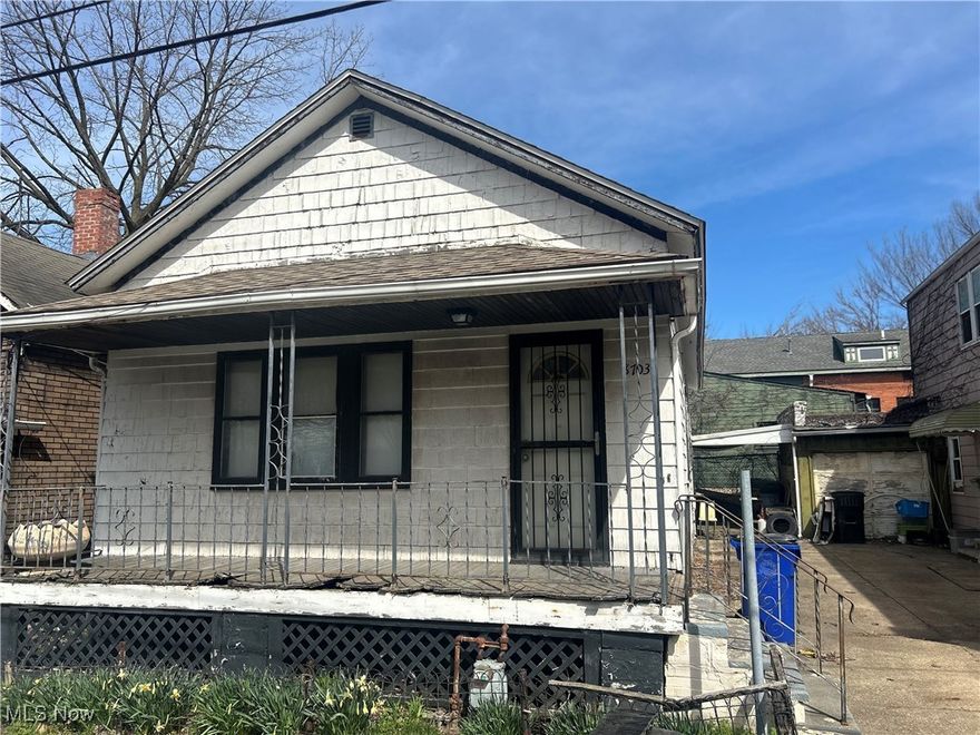 Quaint 2 bedroom ranch with potential for a 3rd bedroom. Please no wholesalers or assignments of contract.  Can be combined with 3 other homes.