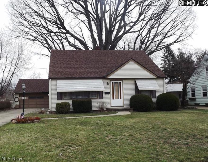 Super price for super location.  Sold as estate and loads of good space.  4 bedrooms - 1.5 baths with over-sized 2 car garage.  This home is solid and needs to be updated but offers super lot, built-ins, fireplace in family/sun room.