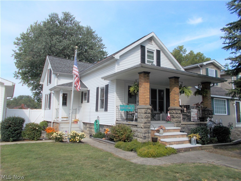 Sparkling clean and updated Cape Cod on a double lot. All carpet new. Driveway was expanded to double wide 2017.Front porch has composite flooring. Kitchen has Corian countertop and Corian Island with storage underneath. Upstairs bath has laminate flooring, Full basement bath has ceramic floor and heat lamp. The roof, garage, furnace and windows including basement windows were replaced in 2003.Sunroom is year round with electric heat, skylight and ceiling fan.Ceiling fans in kitchen and dining room. Fridge in basement stays.Composite deck. New electric panels were added in 2007 and 2016. New concrete steps to the side door.
Newer storage shed in backyard. This home is truly in move
in condition. Sunroom added in 2007. Easy to show!