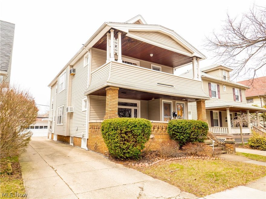 Spacious 2-family 4 bedroom up/down colonial home with finished attic and 3 bathrooms. Lots of classic charm and modern updates including marble tile baths and refinished hardwood flooring. Upper unit includes 2nd & 3rd floor and features a finished walk-up attic with a master suite bedroom additional updated bath, AC unit & baseboard heating. 2 1/2 car garage with plenty of parking. Situated on a quiet residential street with mostly single family homes conveniently located within a short walk to Detroit & Madison shops & restaurants.