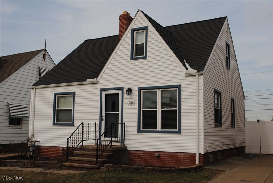 Charming Bungalow on a desired street will impress.  Warm living room with hardwood floors. Remodeled eat in kitchen offers plenty of counter and cabinet space. Large primary bedroom upstairs with 2 closets... and 2 bedrooms with full bath on first floor.  Basement offers finished recreation room with bar, glass block windows, storage and laundry. Larger 2 car garage.  Vinyl siding and windows 2020. New hot water tank.  All appliances stay.  Move in and enjoy.  Call agent today.