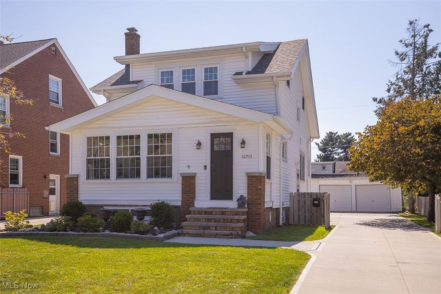 Step into comfort and style in this beautifully updated Cape Cod located on one of Westpark's most well sought after streets! Enjoy morning coffee on the enclosed front porch that is perfect for year round use. As you step into the living room, you will find original hardwood floors that add warmth and character throughout as well as a gas fireplace to offer extra warmth in those colder months! Continuing on the first floor, the spacious dining room flows seamlessly into the beautifully updated kitchen with modern appliances and sleek finishes. Upstairs you will find two bedrooms with the master featuring his and hers closets. Additionally is a large full bath with a stunning walk in shower. The finished basement offers extra living space ideal for an additional family room, home office, guest suite, or playroom. This space also offers an additional FULL bathroom for added convenience with a tub/shower combo. Step out back to your private retreat featuring a spacious stamped concrete patio overlooking a large, fully fenced in backyard that is perfect for entertaining, gardening, or simply enjoying the outdoors. This home also offers a new roof (Aug. 2025) and additional updates include interior paint (2021), Kitchen cabinets paint (2022), Dining room fixture (2021), Power wash & gutter cleaning (2025), Garage repair (2025). Don't miss your chance to own this move in ready gem located in close proximity to shopping, restaurants, and the Cleveland Metro Parks!