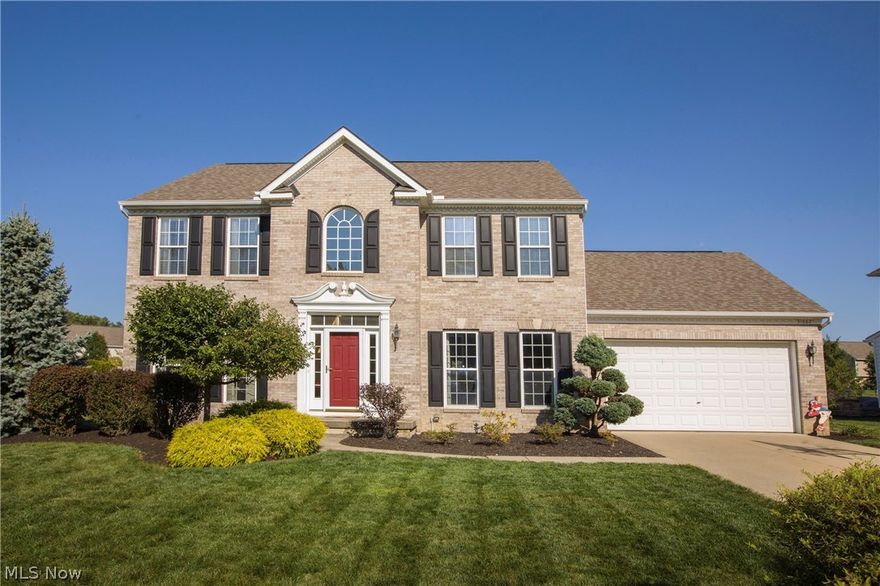 Why Build when everything you want is available right now, for less! This Bainbridge Model in a Premier Avon Lake Neighborhood offers an upgraded all brick frontage, additional square footage in the family room & kitchen, with a 200 square foot vaulted sunroom upgrade. This open floor plan with plenty of natural light offers an excellent environment for gathering or entertaining. Great room with floor to ceiling stone raised hearth fireplace, opens into extended kitchen with oversized island. Large sunroom with sliding glass doors opens to custom brick paver patio on oversized lot.  Mud-room off attached garage, formal living room and dining room. Impressive Open 2 story foyer leads to large 2nd floor landing. Double doors enter into large vaulted Master Bedroom suite. Double sink vanity and 2 closets including large walk-in. Upstairs includes 3 additional bedrooms, guest bath and large linen closet. This massive basement is ready to be finished into rec room, offering extra ceiling he