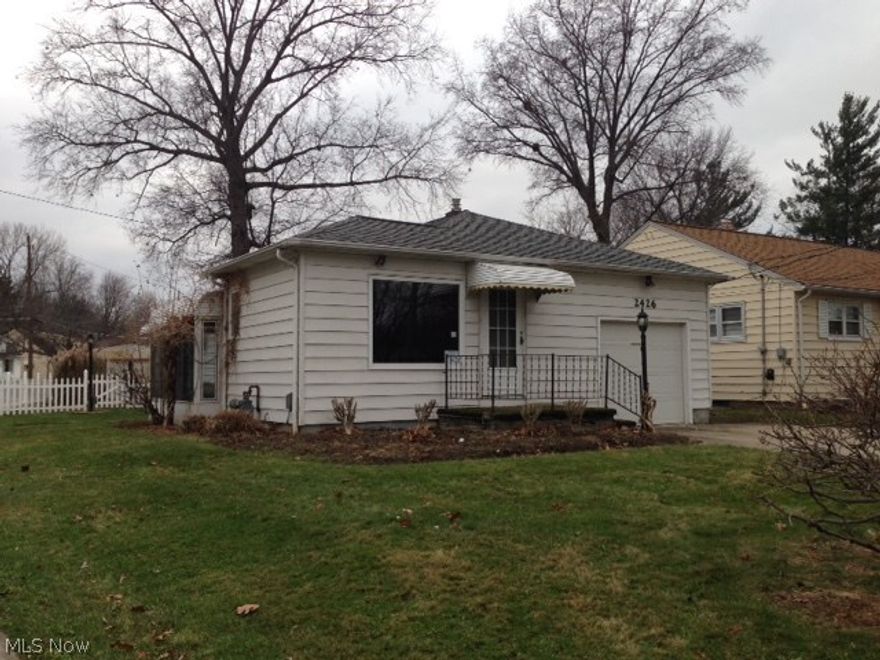 Quaint Wickliffe ranch on corner lot!  Nice size lot!  Two bedrooms, large living room/dining room combination with enclosed porch!  Eat in kitchen with plenty of cabinet space!  Full basement, recreation room with huge closet!  Utility room with cabinets!  Extra storage space in utility room under stairs.  Nice location near Wickliffe High School, freeway and parks!  This is a Fannie Mae HomePath property. All information is approximate.