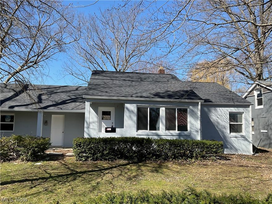 Renovated Block Ranch with a finished 2nd floor with half bath.....Updated Kitchen and full bath on the main floor with 2 bedrooms.  Partial basement with access thru the attached 2 car garage.  Comes with HSA home warranty and is agent owned