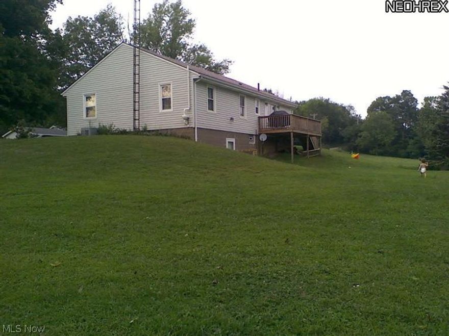 This also includes parcel 34-00492. Just outside of town with 3 acres +/- set up for horses. 2 acres are fenced in. 4th bedroom in finished basement. 3 bedrooms on 1st floor and 1 in the finished basement. Ceiling fans throughout. Hardwood floors under carpet in 1st floor bedrooms. In past 5 years improvements include: Well, septic, insulation, kitchen, deck, wiring and HVAC.10x16 run in shed. 12. 16 barn. 1/4 acre paddock with barn. Large back deck.