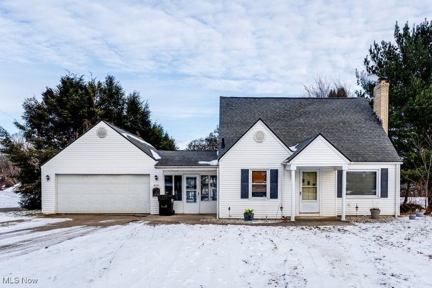 Welcome to this well-maintained 3-bedroom bungalow located in the desirable Perry Local School District. Situated on a spacious corner lot, the property features a detached two-car garage/shop with updated 200-amp electrical service — ideal for hobbyists, extra storage, or recreational vehicles.

An enclosed breezeway provides convenient access between the home and garage while offering a comfortable space to relax out of the elements. The backyard is perfect for entertaining, complete with a large deck for gatherings, cookouts, or quiet evenings at home.

Inside, the main level offers a practical layout with a first-floor bedroom, a full bathroom, and an additional room that has been converted into a half bath with first-floor laundry for added convenience. Upstairs, you’ll find two additional bedrooms.

The basement has been waterproofed and includes a newer hot water heater, a well-maintained furnace, a reverse osmosis water system, and an installed radon mitigation system, providing peace of mind for future owners.

Schedule your private showing today and see all this home has to offer!