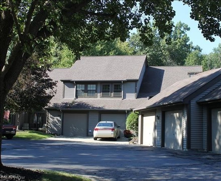 This unit is snuggled in the rear of the building & faces the woods. Seclusion in a condo environment. Most of furniture stays. Spacious living area w/sliding glass doors opening to the private patio. Use the pool to cool off this summer, plus there is a community room for entertaining.