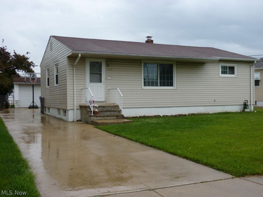 Priced to sell!  This solid 3 bedroom, 2 Full bath Ranch offers a Full finished basement, with a large laundry room and storage area off the second full bath!  Newer high efficiency furnace in 2009, April Air and glass block windows.  Vinyl siding, windows, driveway and H20 tank are all less than ten years old too!  Backyard is fenced with a 1 car garage and swing set.  Stove, refrigerator, dishwasher and washer/dryer stay!  This home has some newer carpet and is offered with a free 1-year Home Warranty!