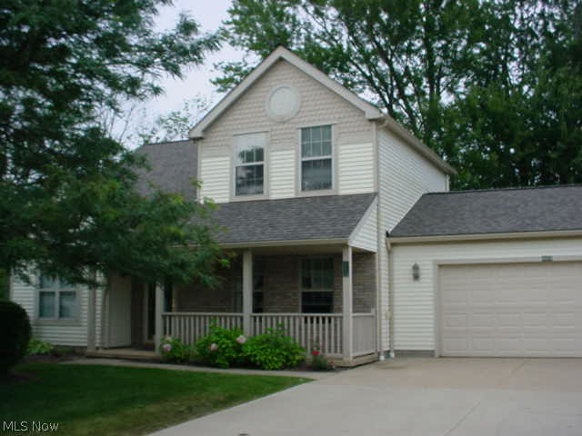Nice end unit that backs up to woods! Private deck, cathedral ceilings in great room and master! 1st floor bed with walkthru full bath and 2 bed upstairs with 2nd full bath! 3 bed, 2 full baths, 2 car garage! 2007 electric heat pump added for heat & cooling! All appliances! Gas fireplace! Eating area off kitchen leads to slider and deck! Great room has formal dining area too! 2014 hot water tank!
