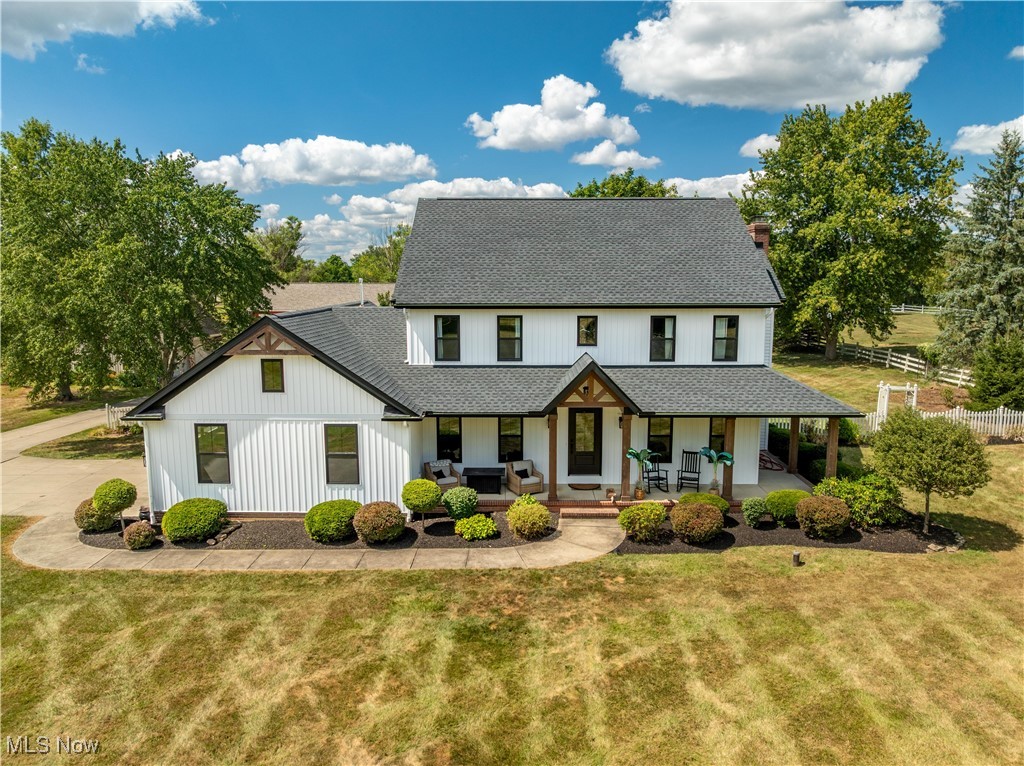 Welcome to your dream oasis at 11121 Geib Ave NE, Hartville, OH 44685! This stunning property boasts over 6 acres of serene countryside, perfect for those seeking a peaceful retreat while still being close to the amenities of modern life. With its beautifully remodeled first floor and exterior, this home offers a harmonious blend of comfort and style that is sure to captivate your heart. Step inside to discover an inviting open layout. The newly remodeled kitchen features sleek countertops, modern appliances, and ample storage, providing you with the perfect space to whip up culinary delights. The spacious living room, bathed in natural light, creates a warm atmosphere for cozy evenings. This home offers four generously sized bedrooms, ensuring ample space for family members or guests. The master suite is a true sanctuary, complete with an ensuite bathroom designed for relaxation and rejuvenation. With 2.5 bathrooms in total, morning routines will be a breeze for everyone in the household. The exterior of the property is equally impressive, featuring outbuildings that can serve as workshops, storage, or even a haven for your hobbies. The fenced pasture presents a unique opportunity for equestrians or those looking to create their own agricultural paradise. Imagine enjoying peaceful mornings surrounded by nature, with the gentle sounds of wildlife as your backdrop. Located within the desirable Lake Local Schools district, this property is perfect for families seeking a nurturing community. The tranquil surroundings offer a perfect blend of rural living with convenient access to local amenities, shops, and parks. Whether you're looking to start a new chapter of life in this inviting home or seeking a sanctuary to unwind from the hustle and bustle, 11121 Geib Ave NE is a must-see property that promises to check all the boxes on your wish list. Don’t miss your chance to own this slice of paradise—schedule your private tour today!