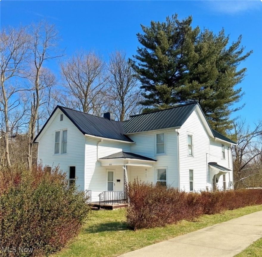 This duplex is nicely located at the end of a quiet street with woods flanking on the north side.  There are two 2-bedroom units, both currently rented with downstairs unit having laundry hook-ups.  Improvements include newer roof and spouting, new siding, blown-in insulation, mostly new plumbing, and new gas, water, and sewer lines into the house. All appliances convey.