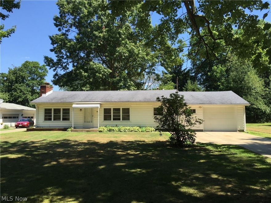 Welcome to 505 Deidrick Rd.  Conveniently located between Kent and Stow, this charming ranch offers 3 bedroom, 1 bath and has lots of storage and a nice sized lot.  The large living room has a gas fireplace with built in shelving and opens to the dining room for easy entertaining.  The eat in kitchen offers plenty of cabinets and counter space. All appliances stay!  The laundry room comes complete with washer and dryer and large closet for storage.  The attached one car garage has extra room for storage. Home Warranty is included!