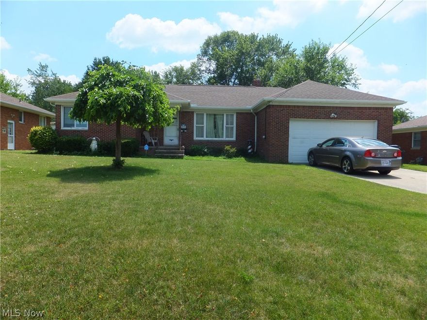 Spacious All Brick Ranch Located in South Parma!!  Large Eat-In Kitchen with Stainless Steel Appliances!! Newer Roof!!  Covered Rear Patio to Enjoy the Spacious Back Yard!!  Some Newer Lighting on the Interior and New Floodlights around the Outside of the Home!!  Large Unfinished Bsmt Can Be Finished and Has a Full Bath!!  Short Distance to Major Highways and Shopping!!