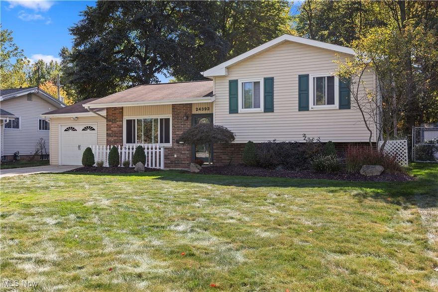 Well-maintained and move-in ready, this inviting split-level home offers a bright, open-concept layout and a backyard built for relaxing. The main living area flows easily between the living room, dining space, and kitchen—perfect for everyday living or casual entertaining. Step out to the screened-in, covered back porch and enjoy the fully fenced yard. Updated bathrooms add fresh style, and the lower level features a finished recreation room plus a convenient half bath addition. Whirlpool stainless steel kitchen appliances and a Maytag washer and dryer all remain for the next owner’s ease. Thoughtful maintenance throughout means less to do and more to enjoy. Set in a great location close to highways, schools, and shopping—this home makes everyday life simple and connected.