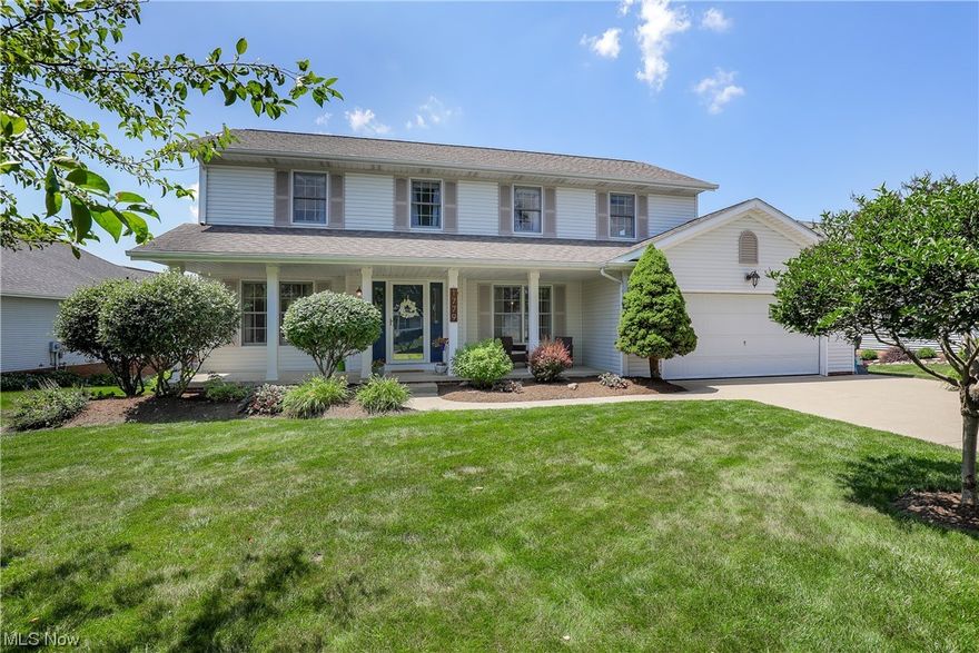 This colonial in Perry Township is absolutely beautiful inside and out! Starting with a charming front porch, a spacious front foyer, and a cozy living area that leads to the family room complete with tons of natural light and a gas fireplace. The spacious eat-in kitchen has an island and stainless steel appliances. Take a look at the three-season room that goes out to the two-tiered deck and big fenced in backyard. Don't forget about the formal dining room, the laundry room and a 1/2 bath all on the first floor. Upstairs you’ll find four sizable bedrooms and two FULL bathrooms. The master bathroom has a tile walk-in shower, jetted tub, and his and her vanities with granite countertops. Oh and more natural light! This home’s ample storage space in the basement, the closets, and oversized attached garage are valuable assets!