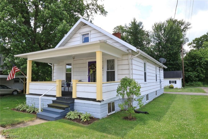 Immaculate 2 bedroom home on nice level corner lot in the Franklin Local Schools. New paint, new windows and new flooring with other updates. The large covered front porch for relaxing. The other room could be an office or playroom.