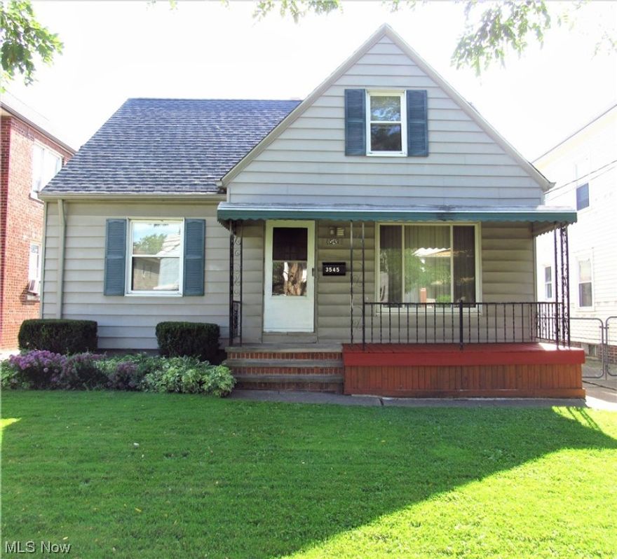 Be first or be sorry! Easy to show! Immediate possession! Four bedroom Cape Cod with eat-in kitchen that has new flooring and all appliances staying. Living room with big picture window and hardwood floors. Two bedrooms on first floor, two bedrooms on upper floor. Bedrooms on first floor have hardwood floors. Clean basement has bonus room, space for recreation room, full bathroom, laundry room, extra storage and glass block windows. Front covered porch. Fenced yard with canopy covered deck, firepit and shed. Oversized one car garage. Includes one year home warranty! 2022 Hot water tank. 2020 Garage door, washer & dryer. 2018 Deck, dishwasher & refrigerator. 2016 Roof. 2015 Stove. 2011 Windows.