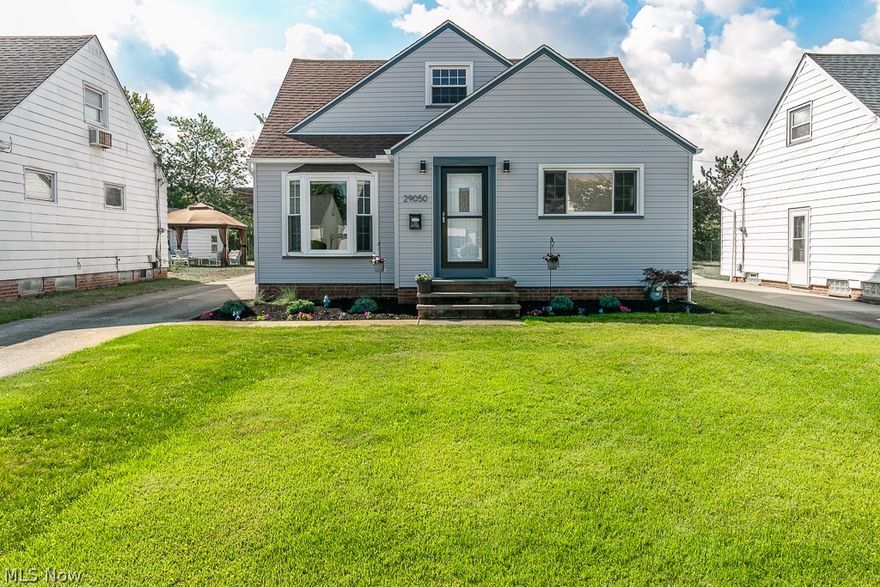 Welcome home to this immaculately taken care of Bungalow located in a quiet cul-de-sac in Wickliffe. As you walk through the front door, you will find the living room that has new flooring and a large bay window letting in a lot of natural light. Going through the living room you will find the spacious eat in kitchen with refinished cabinets and countertops. Both bedrooms on the main floor are spacious and the bathroom has been updated. Upstairs there are two rooms, one being a bedroom and another that's perfect for a play room/office space. The basement has been updated significantly with new flooring, wet bar and a updated full bathroom making it perfect for entertaining. All the big ticket items with the home have been addressed, along with brand new siding being installed this year. Easy access to highways, parks, shopping, etc. Come in quick and make this great home yours.